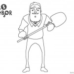 Hello Neighbor Coloring Pages