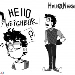 Hello Neighbor Coloring Pages Black and White