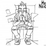 Hello Neighbor Coloring Pages Curiosity Nicky Sketch