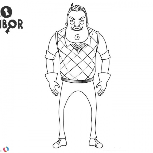Hello Neighbor Coloring Pages - Free Printable Coloring Pages