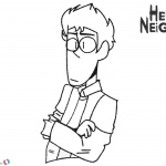 Hello Neighbor Coloring Pages Nicky Lineart