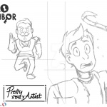 Hello Neighbor Coloring Pages WIP by prettyxthexartist