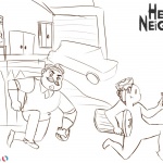 Hello Neighbor Coloring Pages by channydraws