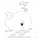 Jonah And The Whale Coloring Pages Connect the Dots by Number