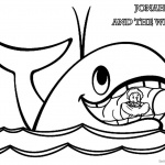 Jonah And The Whale Coloring Pages Jonah in Whale’s Mouth