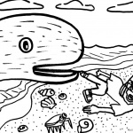 Jonah And The Whale Coloring Pages Jonah on the Beach