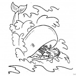 Jonah And The Whale Coloring Pages Line Drawing