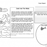 Jonah And The Whale Coloring Pages Story and Activity