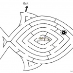 Jonah And The Whale Coloring Pages Whale Fish Maze