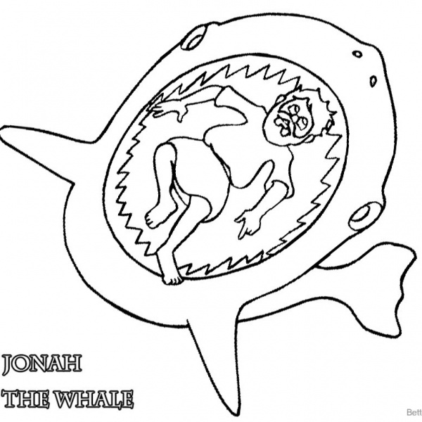 Story of Jonah And The Whale Coloring Pages - Free Printable Coloring Pages