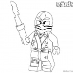Lego Ninjago Coloring Pages from Roblox Pictures