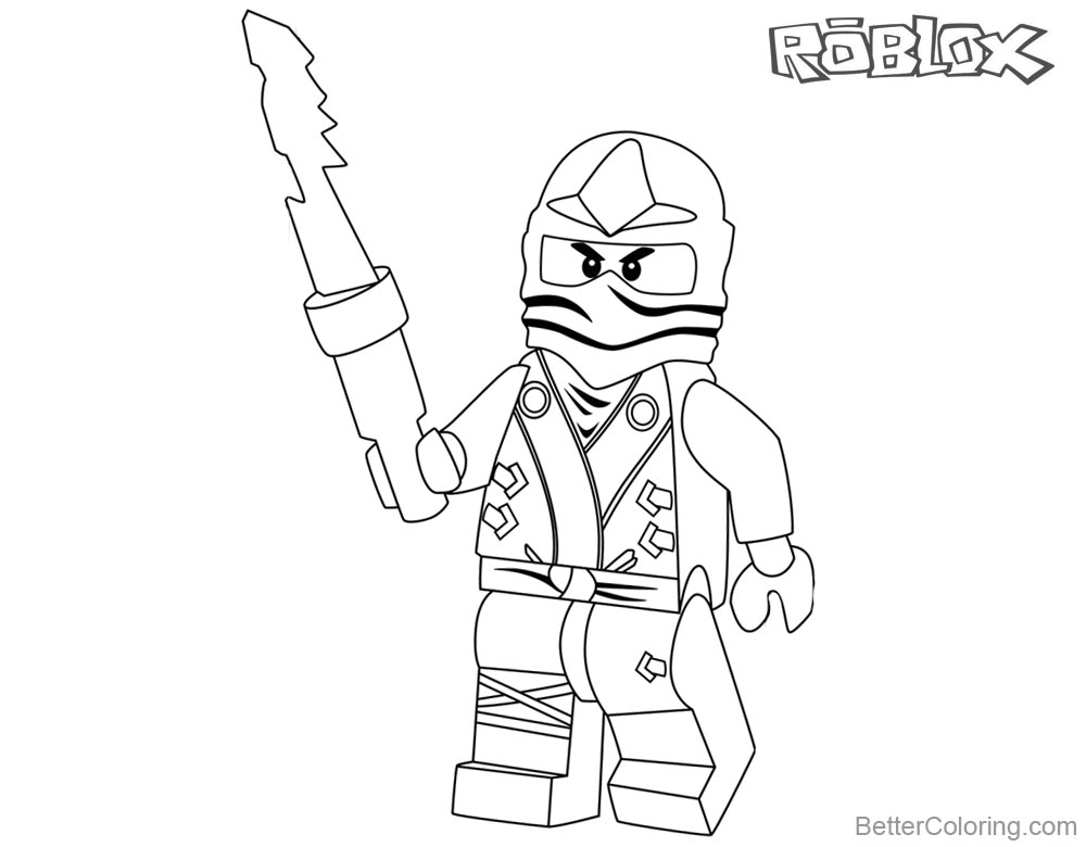 Lego Ninjago Coloring Pages From Roblox Pictures Free - all roblox coloring pages powerblox noob from roblox