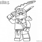 Lego Ninjago Jay Coloring Pages of Roblox