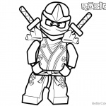 Lego Ninjago from Roblox Coloring Pages