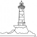 Lighthouse Coloring Pages Line Art