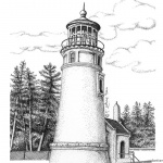 Lighthouse Coloring Pages Realistic Drawing