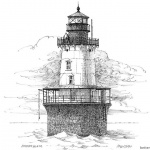 Lighthouse Coloring Pages Realistic Hand Drawing