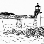 Lighthouse Coloring Pages Sketch