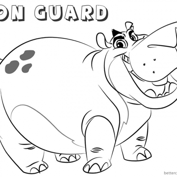 The Lion Guard Fuli Coloring Pages Printable Coloring Pages