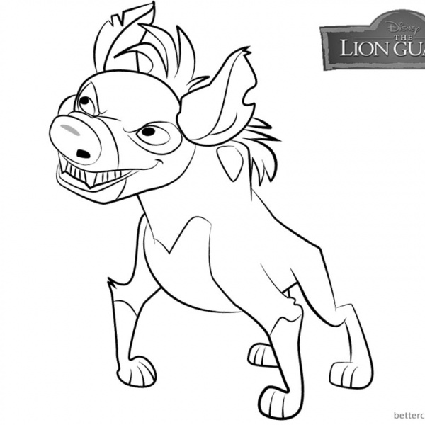 M/and The Hyenas Lion Guard Janja Coloring Pages Coloring Pages