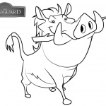 Lion Guard Coloring Pages Pumbaa