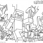 Minecraft Coloring Pages Roblox Coloring Pages