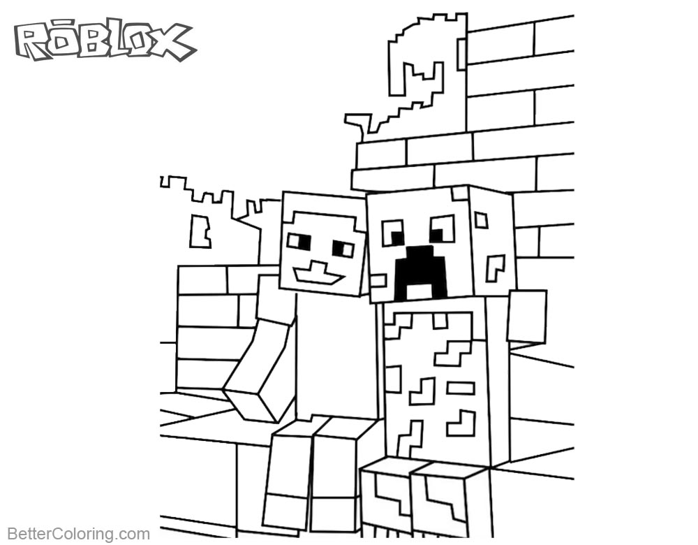 Minecraft Coloring Pages printable for free