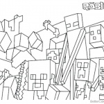 Minecraft of Roblox Coloring Pages Characters and Logo