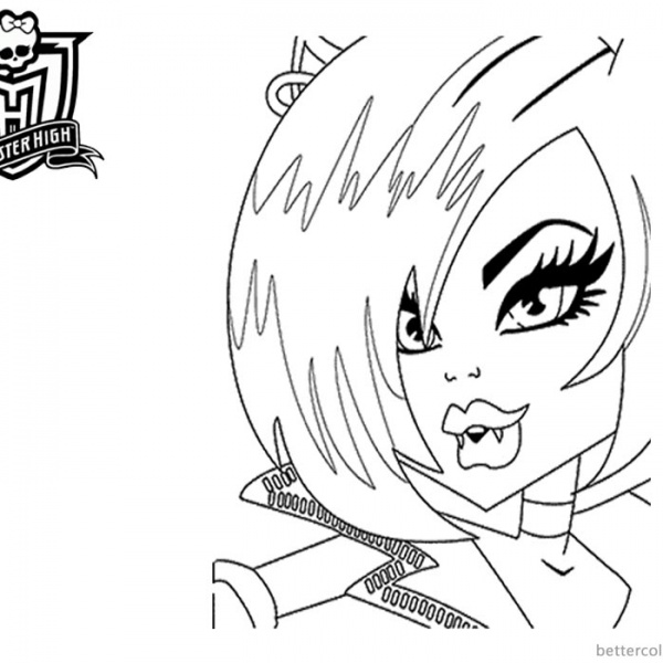 Toralei Stripe from Monster High Coloring Pages Line Drawing Clipart
