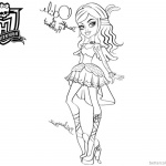 Monster High Coloring Pages Odile lineart