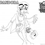 Monster High Coloring Pages Pandora