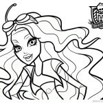 Monster High Coloring Pages Robecca Steam