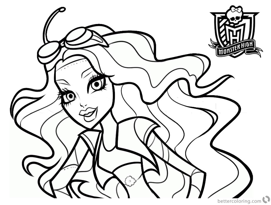Monster High Coloring Pages Robecca Steam printable for free