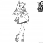 Monster High Coloring Pages Rochelle Goyle