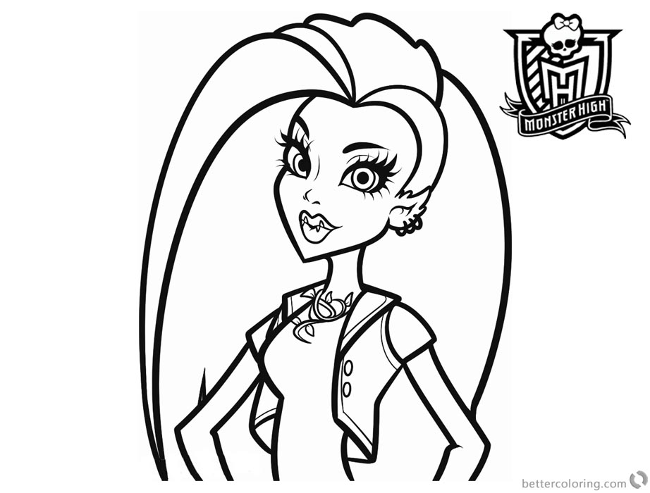 Monster High Coloring Pages Venus printable for free