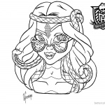 Monster High Coloring Pages Viperine Gorgon