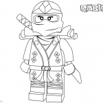 Ninjago Character from Roblox Coloring Pages