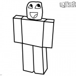 Noob from Roblox Coloring Pages by casualcoolseb973