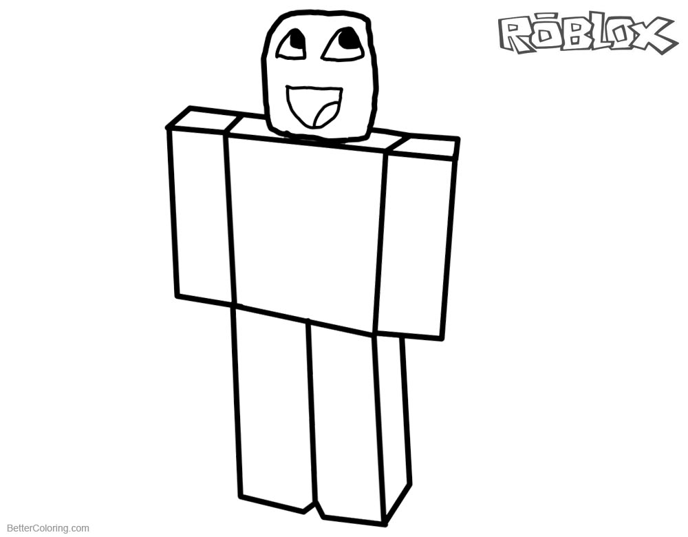 Noob From Roblox Coloring Pages By Casualcoolseb973 Free Printable - roblox coloring sheets