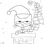 Pete the Cat Coloring Pages Christmas Gifts