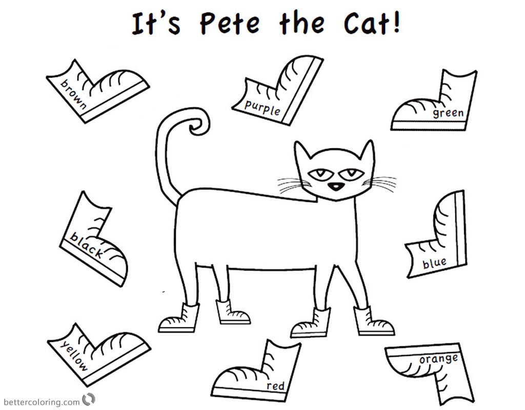 Pete The Cat Coloring Pages Color Eight Shoes Free Printable Coloring Pete The Cat Coloring Pages Color Eight Shoes Free Printable Coloring