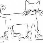 Pete the Cat Coloring Pages Color the Cat by Numbers