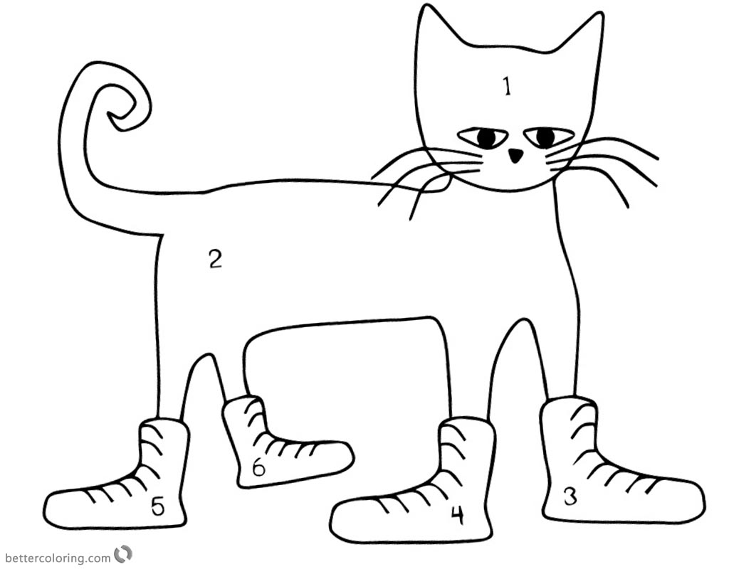 Coloring Page Pete The Cat - 270+ SVG PNG EPS DXF File