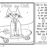 Pete the Cat Coloring Pages Coloring by Number