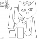 Pete the Cat Coloring Pages Paper Craft Activity