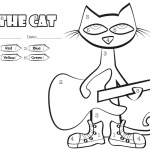 Pete the Cat Coloring Pages Connect the Dots by Number - Free Printable ...