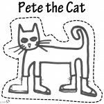 Pete the Cat Coloring Pages Puppet