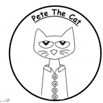 Pete the Cat Coloring Pages Sticker