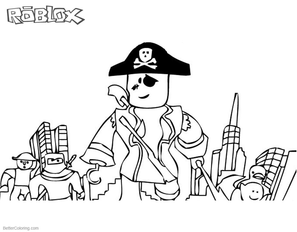 Pirates from Roblox Coloring Pages printable for free