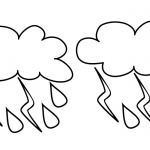 Raindrop Coloring Pages Strom is Coming